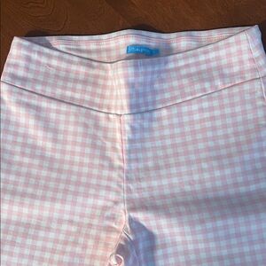 J. McLaughlin Pink Checkered pants